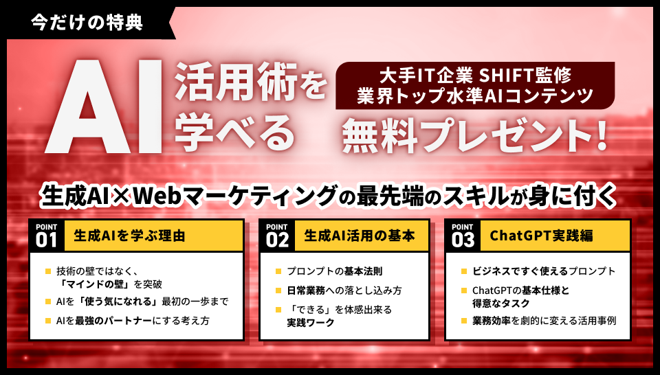 AI活用術プレゼントの特典説明画像